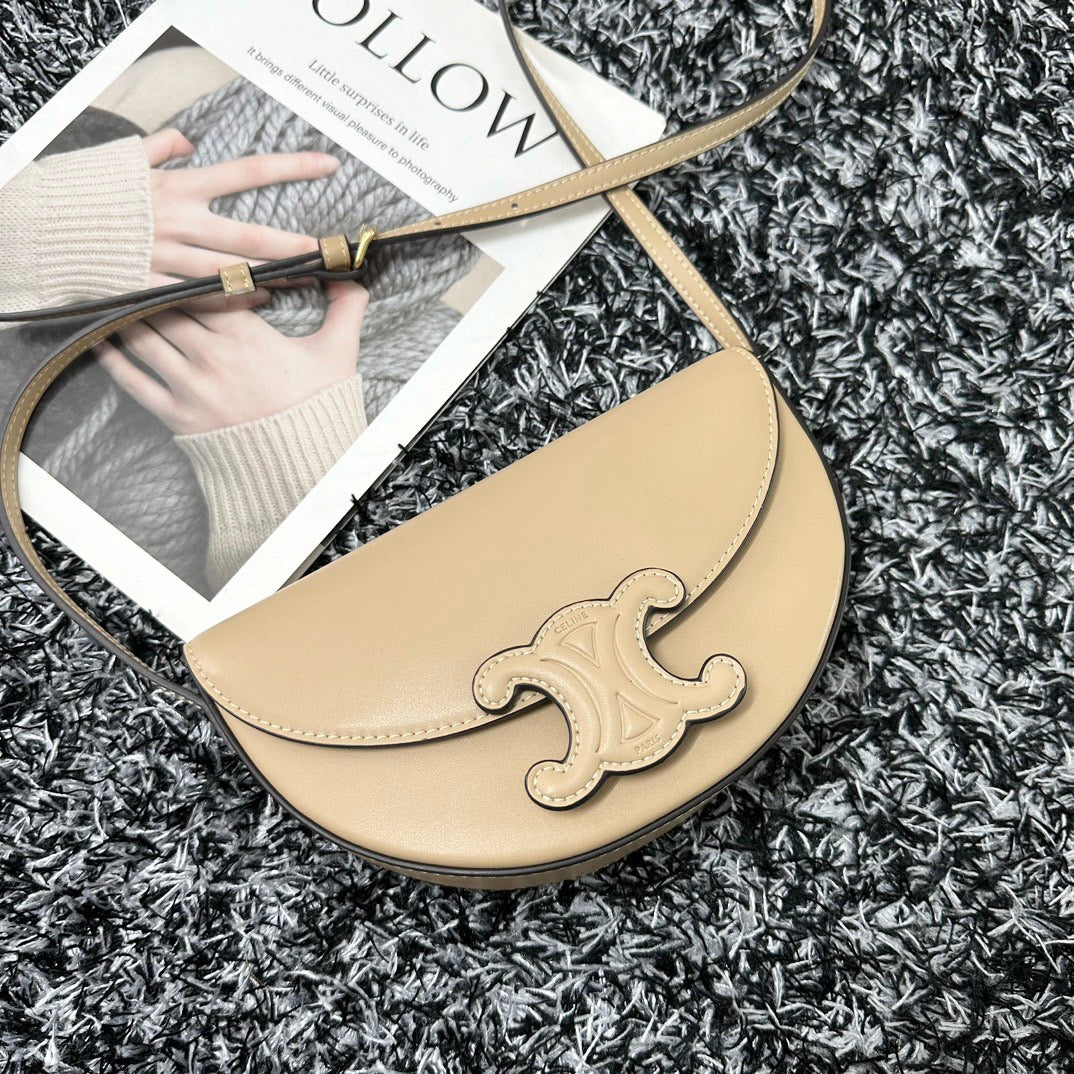 BESACE TRIPHOME 23 BEIGE CREME KALBSLEDER