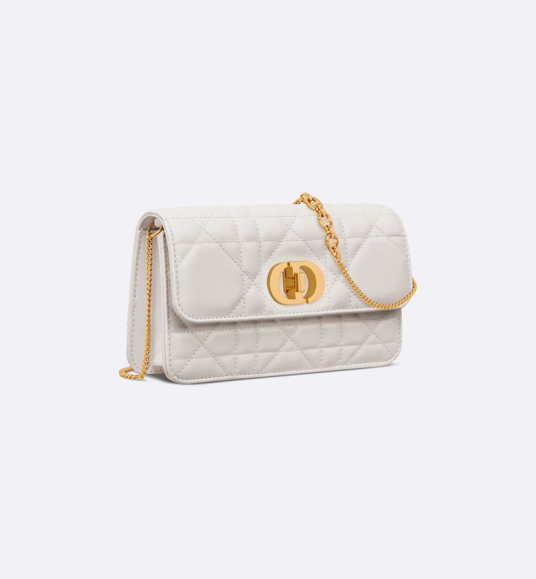Miss Caro Pouch with Chain weiß