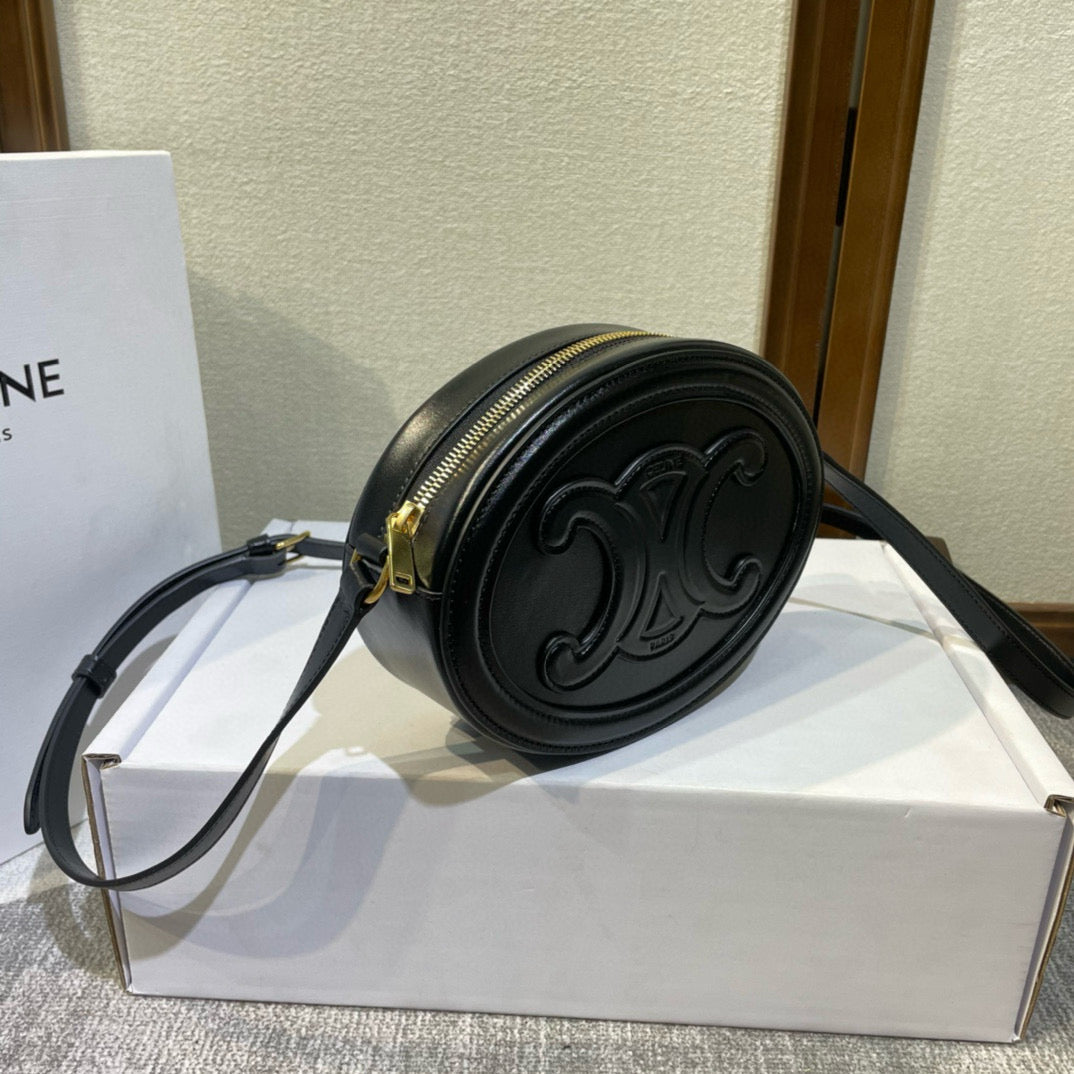 GLATTES KALBSLEDER 20 OVAL ZIMT SCHWARZ TASCHE