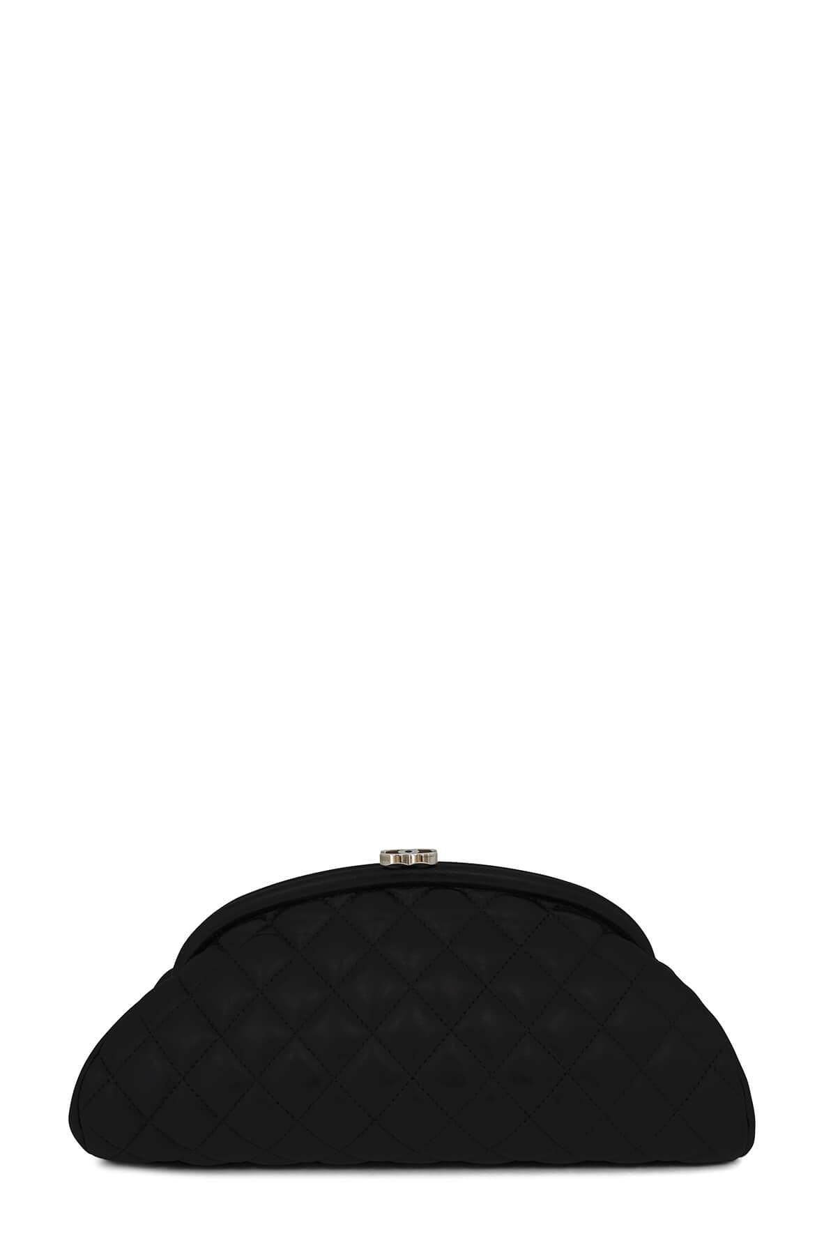 Quilted Timeless Clutch Schwarz