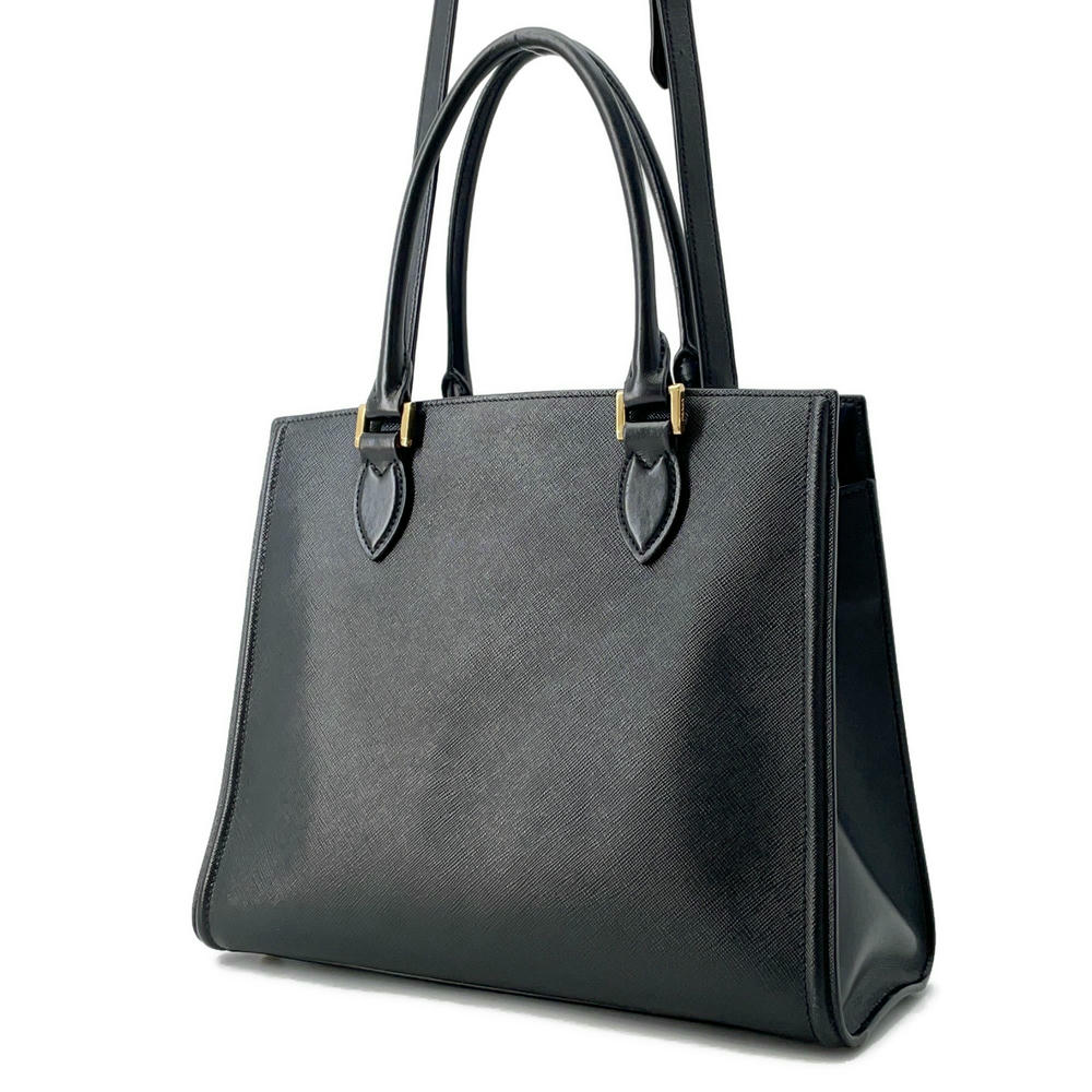 PRADA 2WAY Tasche Black1BA227 Leder