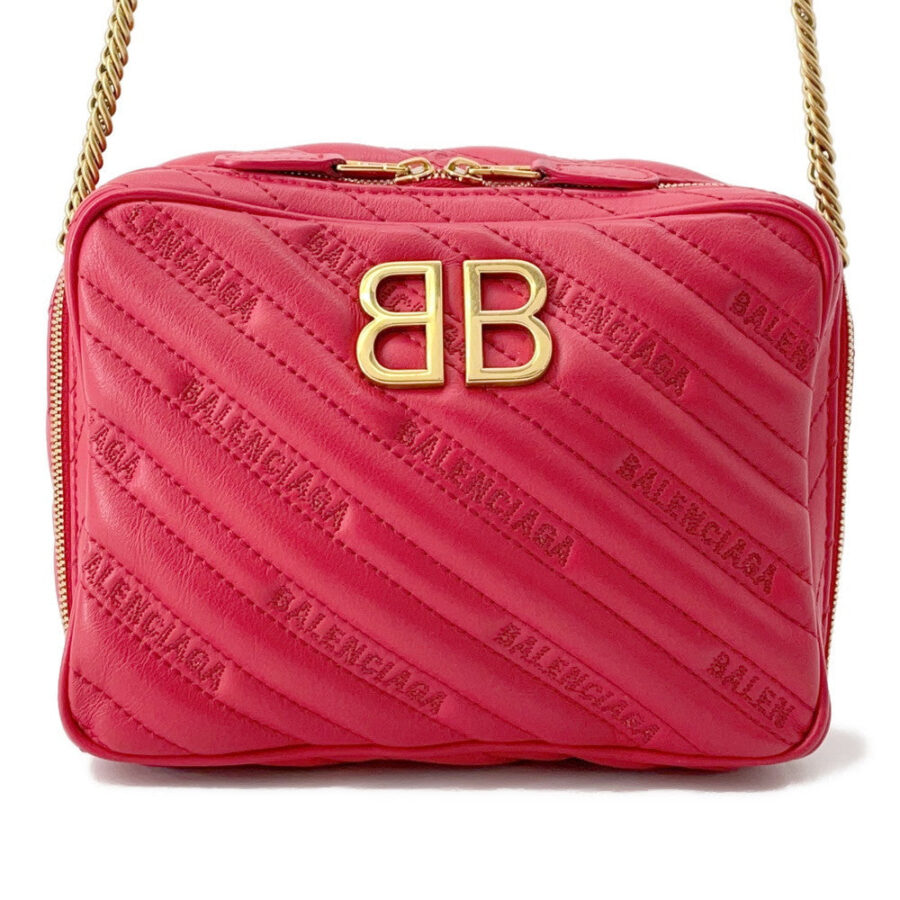 Balenciaga handbag red – front view