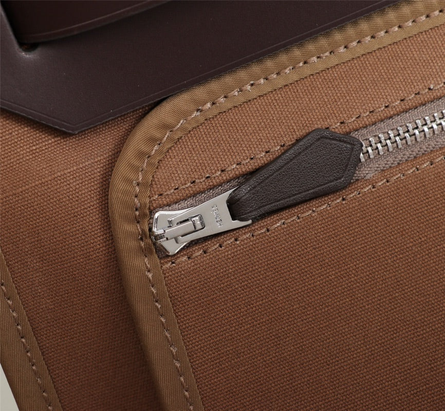 Hermes Herbag brown – front view