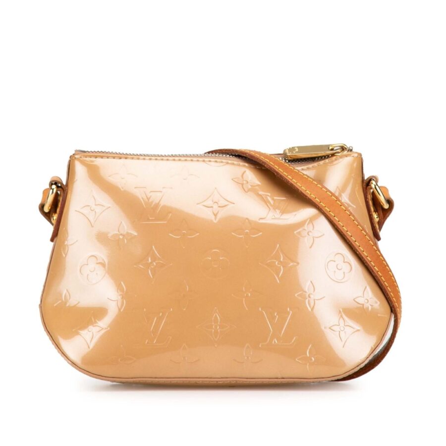 MONOGRAMM Vernis Leather Crossbody Bag with Adjustable Strap and Slip Pockets | Studio Nafay