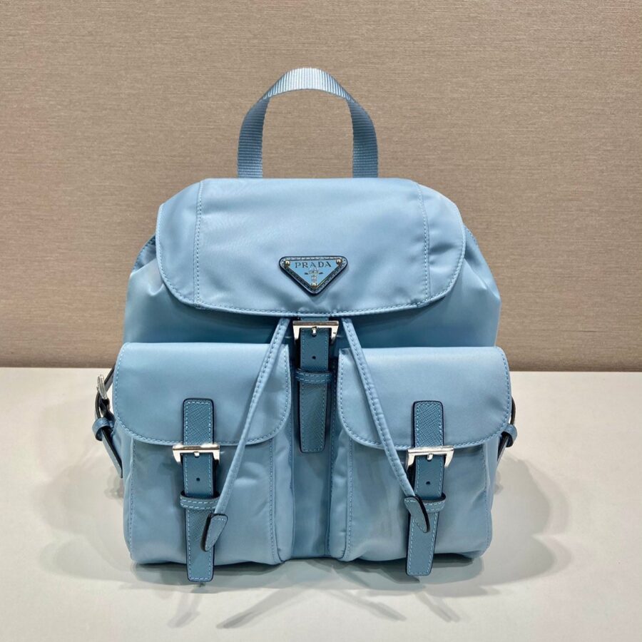 Designer Backpack blue bag – front view