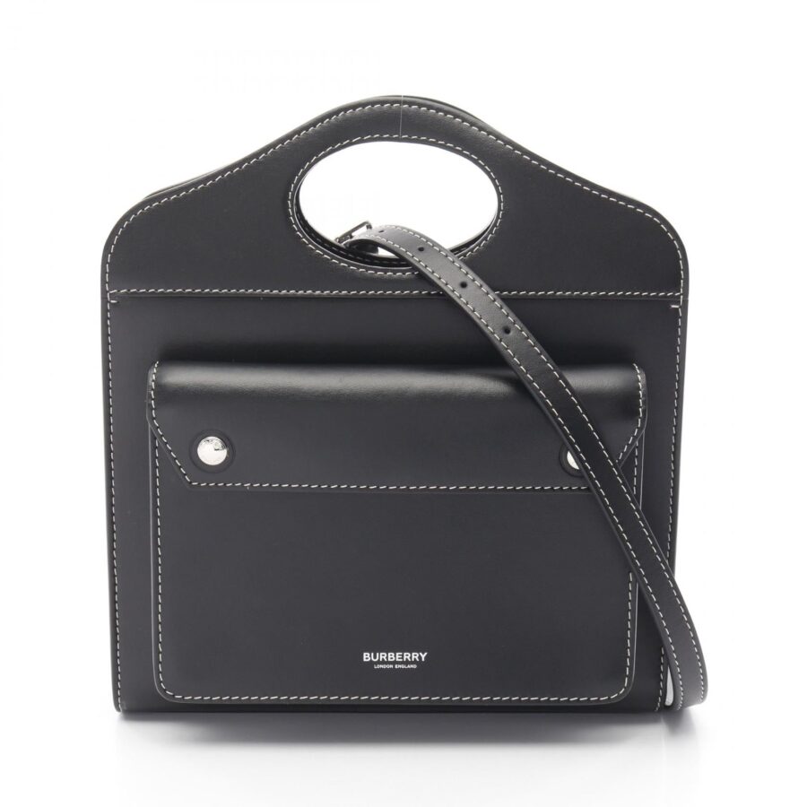 Burberry Mini Topstitch Leather Handbag | Studio Nafay