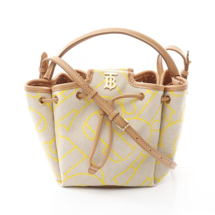 Burberry Peony Canvas Leather Handbag | Studio Nafay
