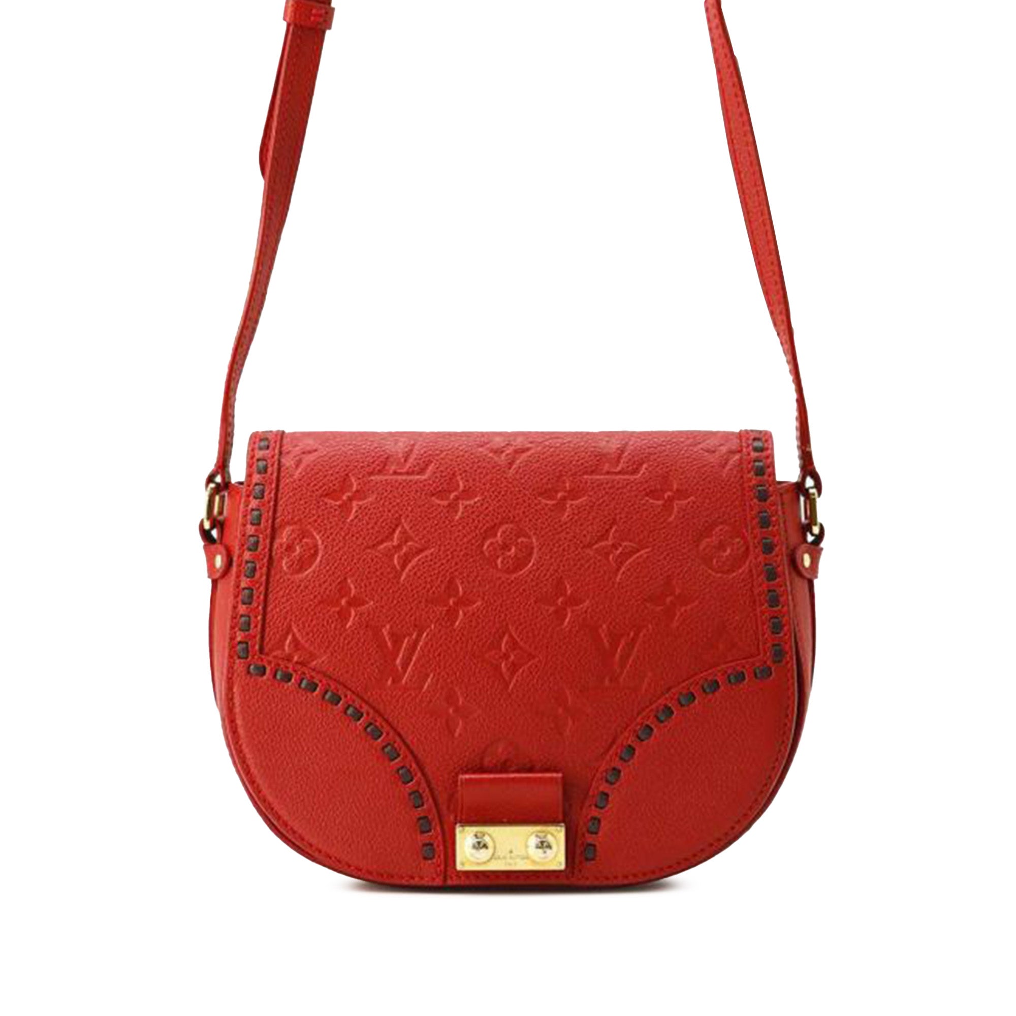 Rote Louis Vuitton MONOGRAMM Empreinte Junot Crossbody-Tasche