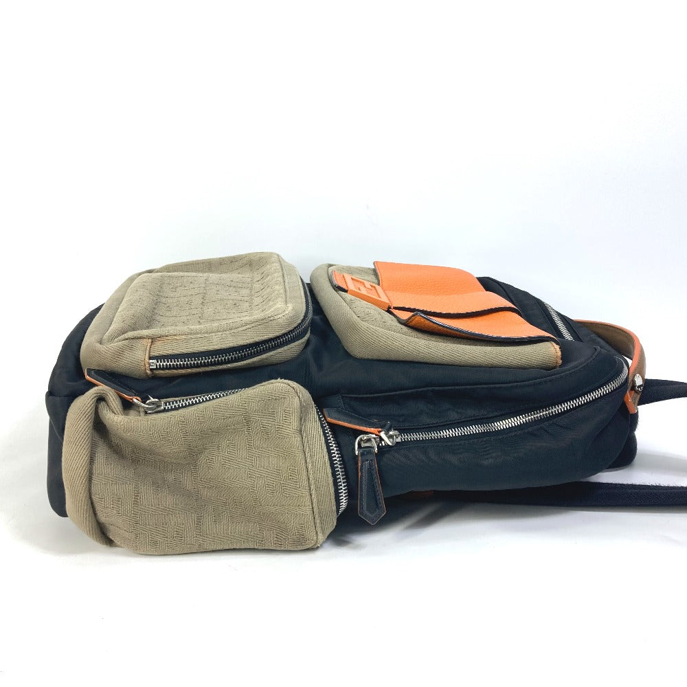 FENDI Nylon / Canvas Rucksack schwarz Rucksack Zucca multi Herren