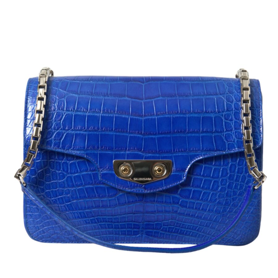 Balenciaga Shoulder Bag blue – front view