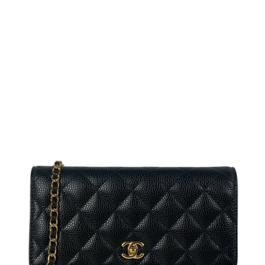 Chanel Crossbody black bag – front view