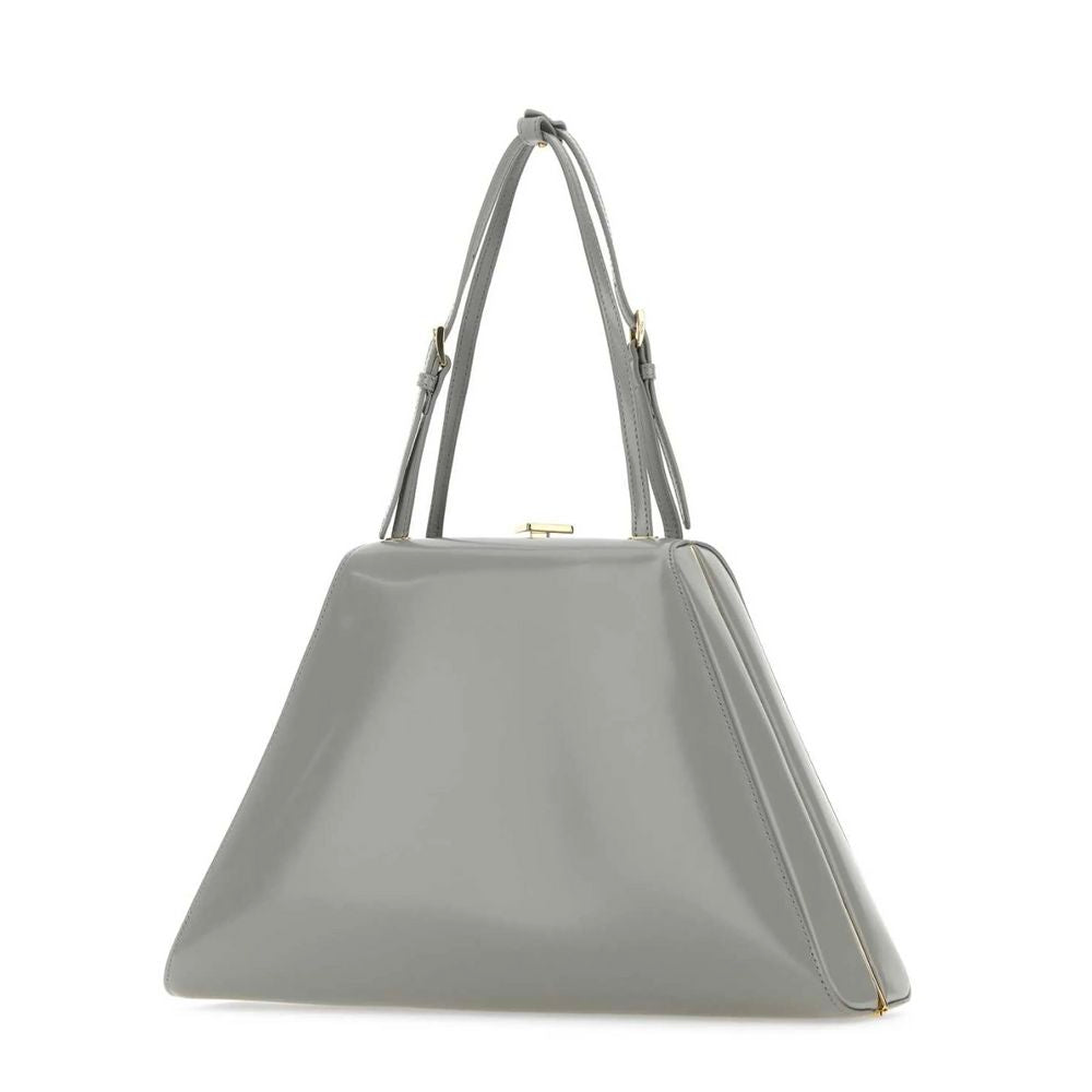 Prada Grau Leder Handtasche