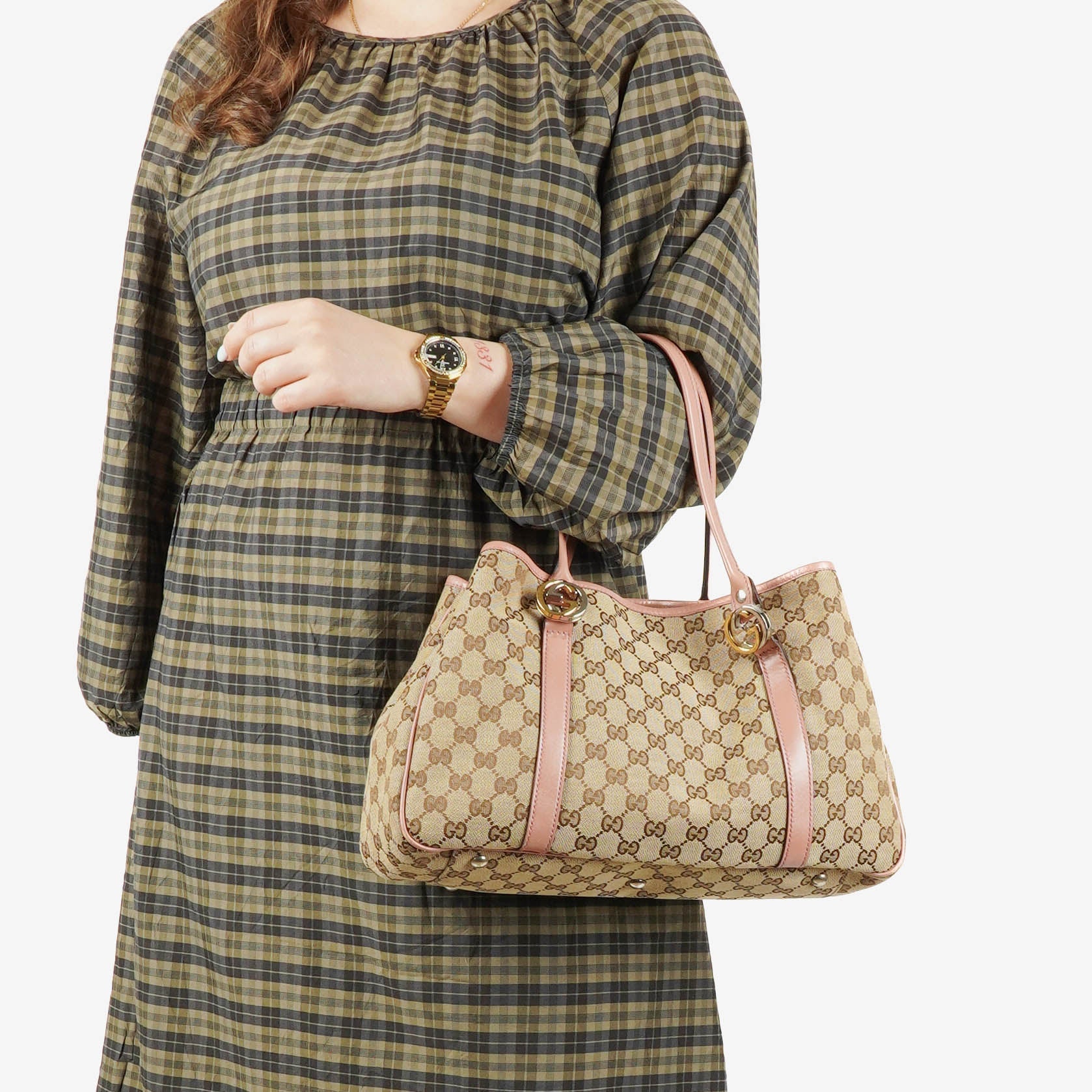 Gucci MONOGRAMM Canvas Twins Shopper