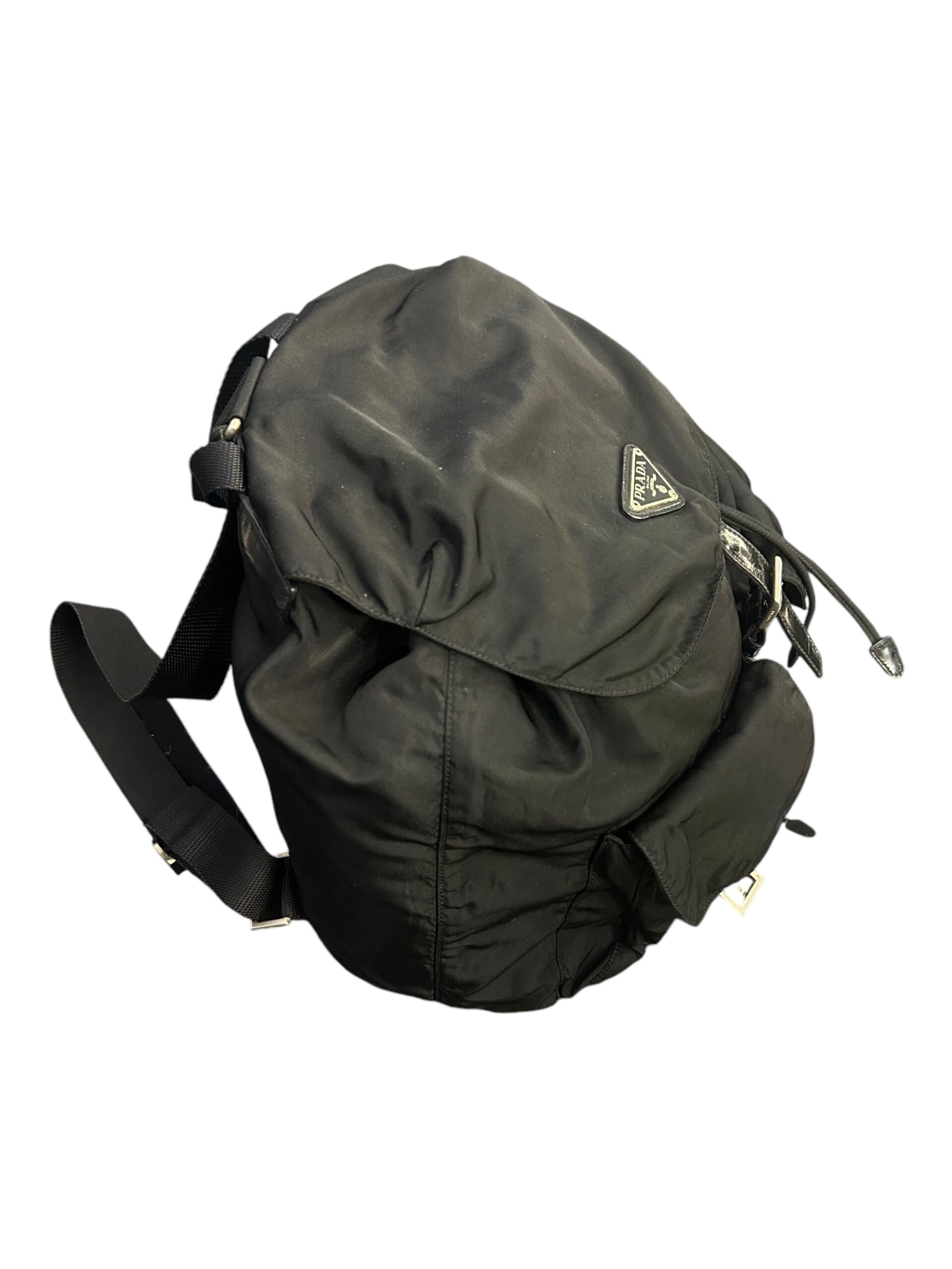 Prada Schwarz Nylon Utility Rucksack