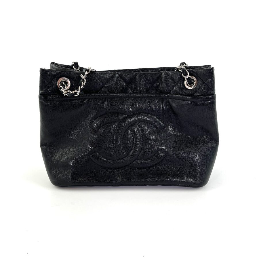 Chanel Tote black bag – front view