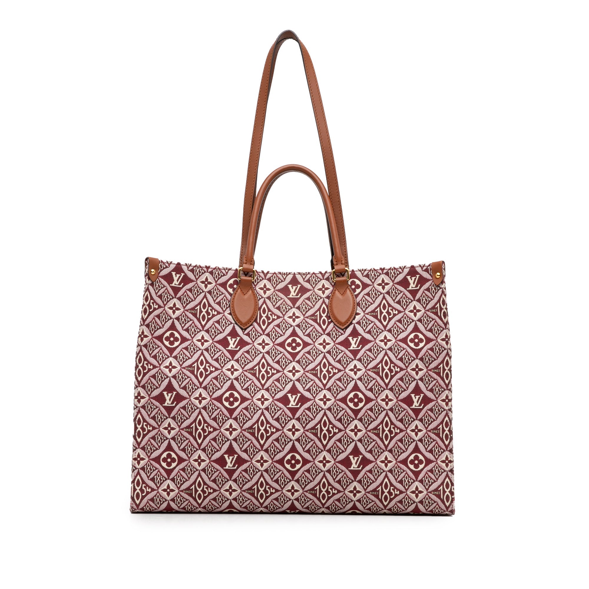 Rote Louis Vuitton MONOGRAMM Since 1854 Onthego GM Aktentasche