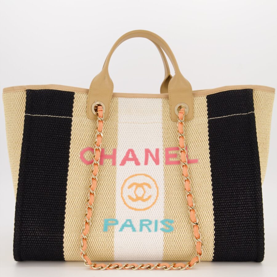 Chanel Deauville black bag – front view