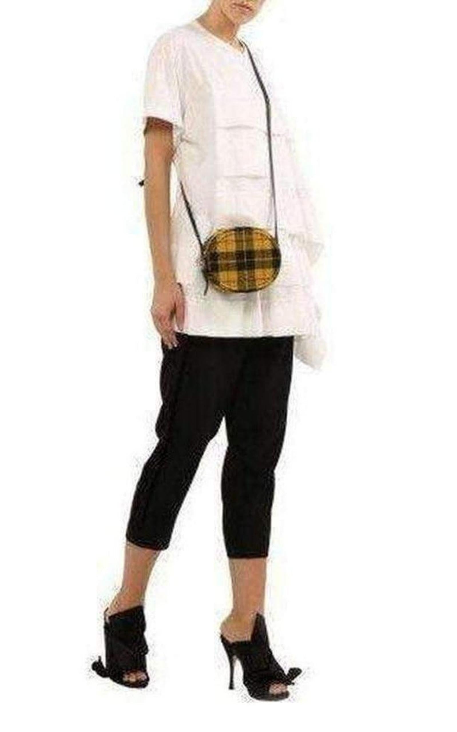 Round Checked Tartan Crossbody Bag - Produktbild 2