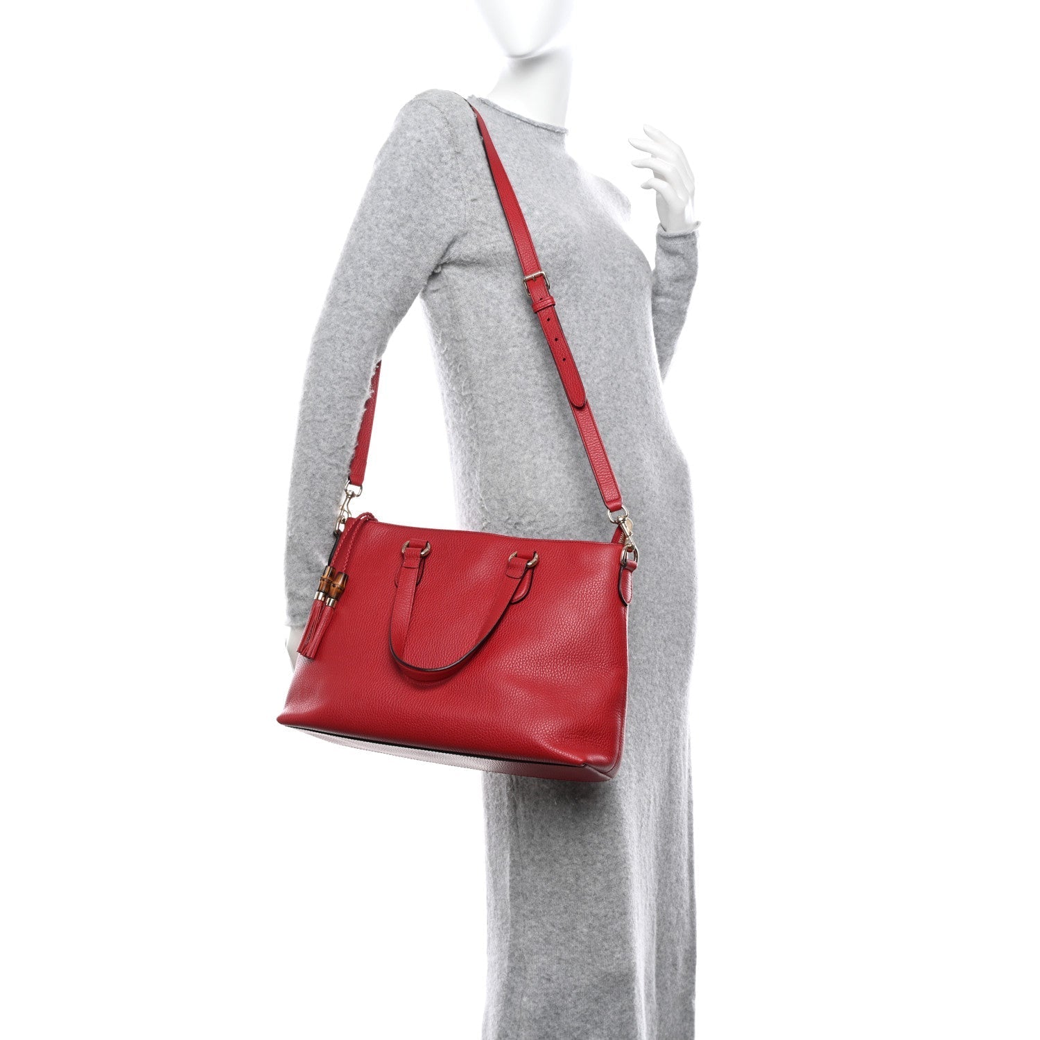 Gucci Leder Henkel Shopper