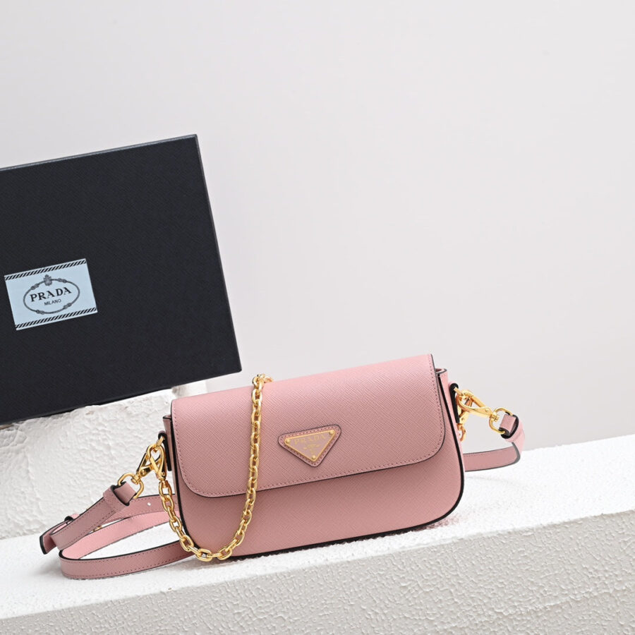Designer Flap Bag gold – front view
